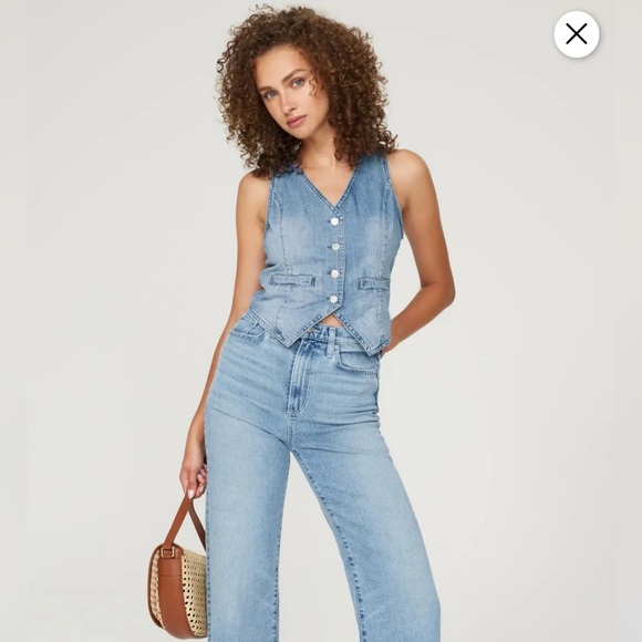 NWT BLANKNYC Timeless Blue Denim Vest Sz M - Picture 3 of 7